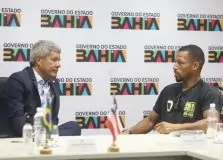 Campeão mundial Robson Conceição é recebido pelo governador da Bahia