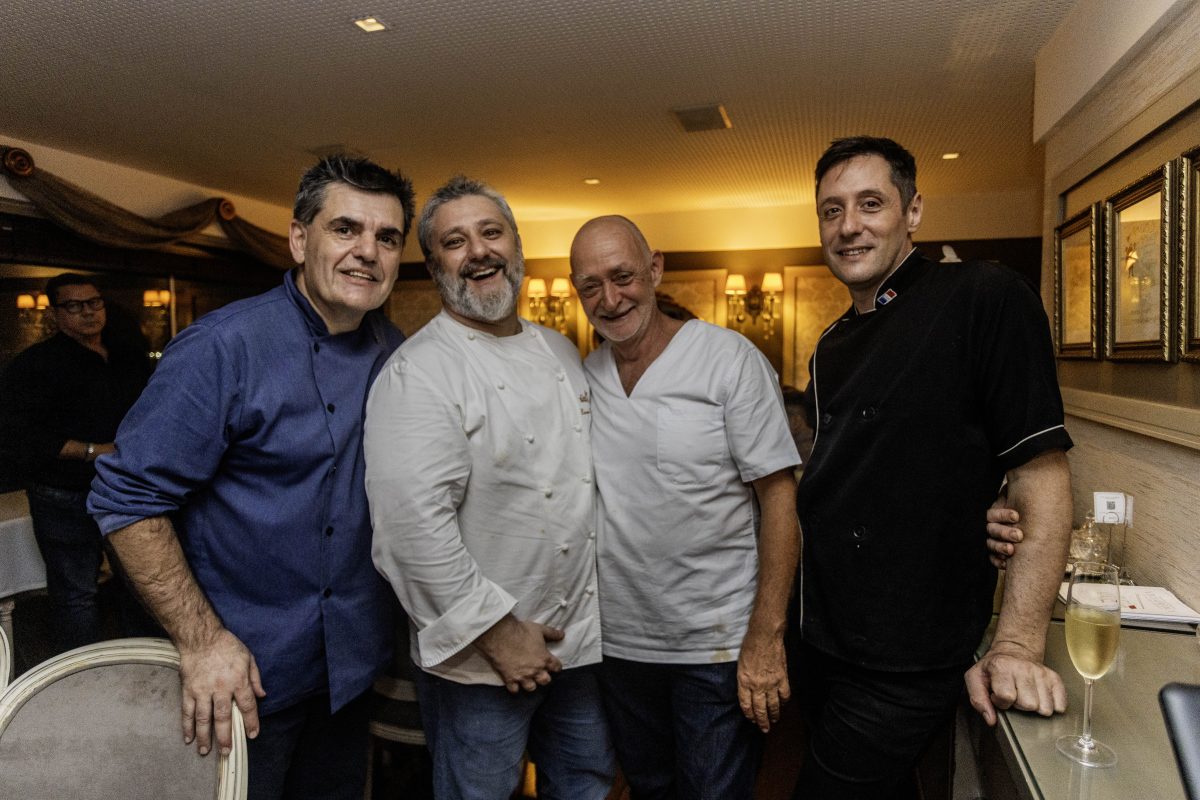 Bernard Greck, Laurent Rezette, Georges Laporte e Aurelien Roche