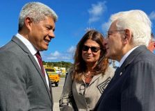 Presidente da Itália desembarca na Bahia para cumprir agenda