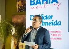 Victor Almeida abordou o perfil humanitário do médico na abertura do Bahia Meeting Saúde