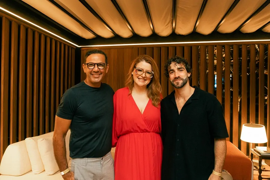 Rogério Menezes, Viviane Zorzete e Gregory Copello