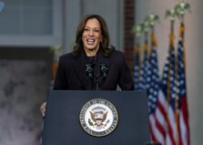 Kamala Harris fala depois de derrota para Trump nas eleições dos EUA