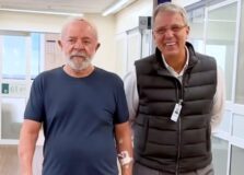 Lula afirma estar firme e forte após procedimento médico