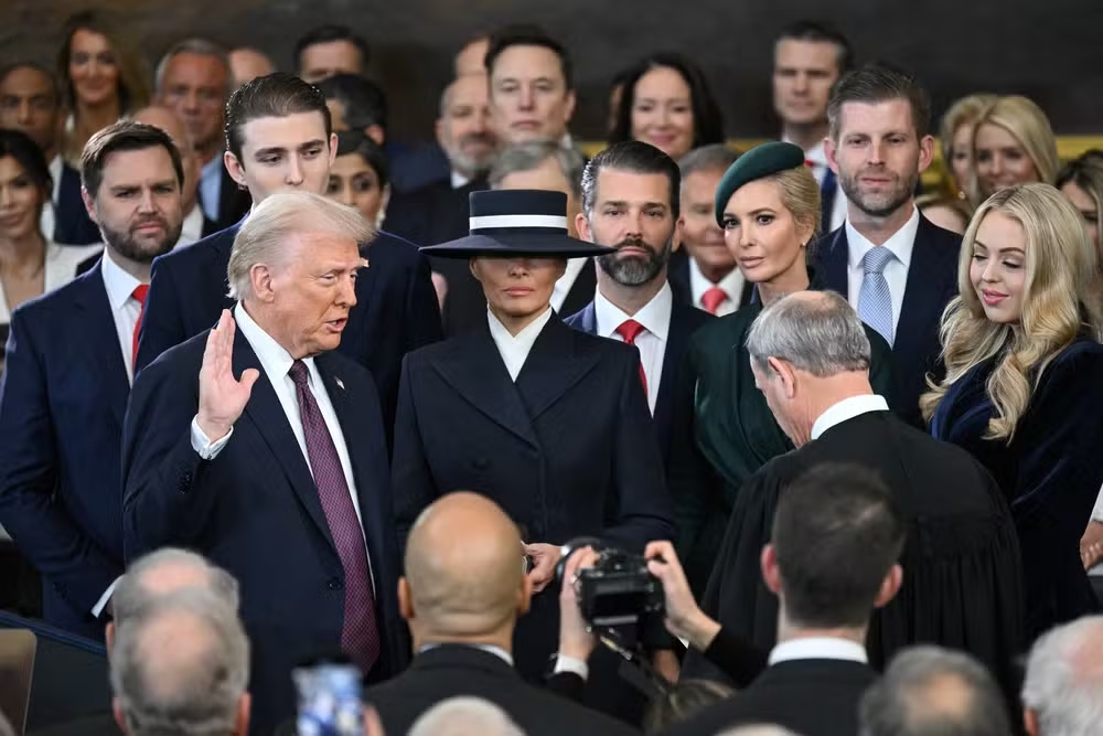 Posse de Donald Trump. Foto: SAUL LOEB/REUTERS.