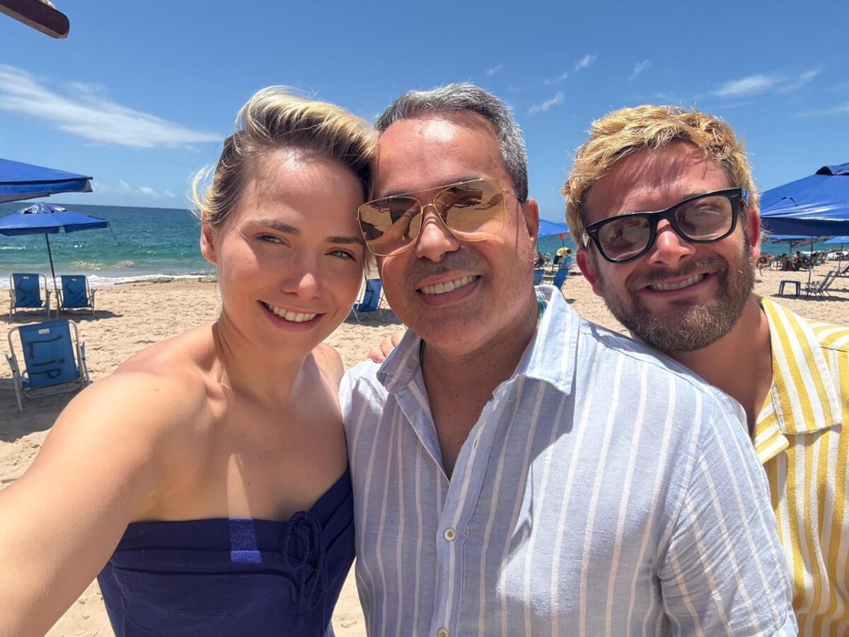 Leticia Colin, Ginno Larry e Renato Buratto. Foto: Divulgação.