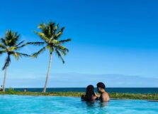 Iza aproveita férias com Yuri Lima em destino do litoral baiano