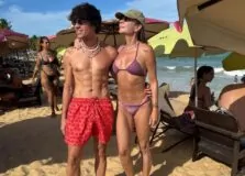 Vivi Mascaro e Beto Pacheco passam temporada de férias na Bahia