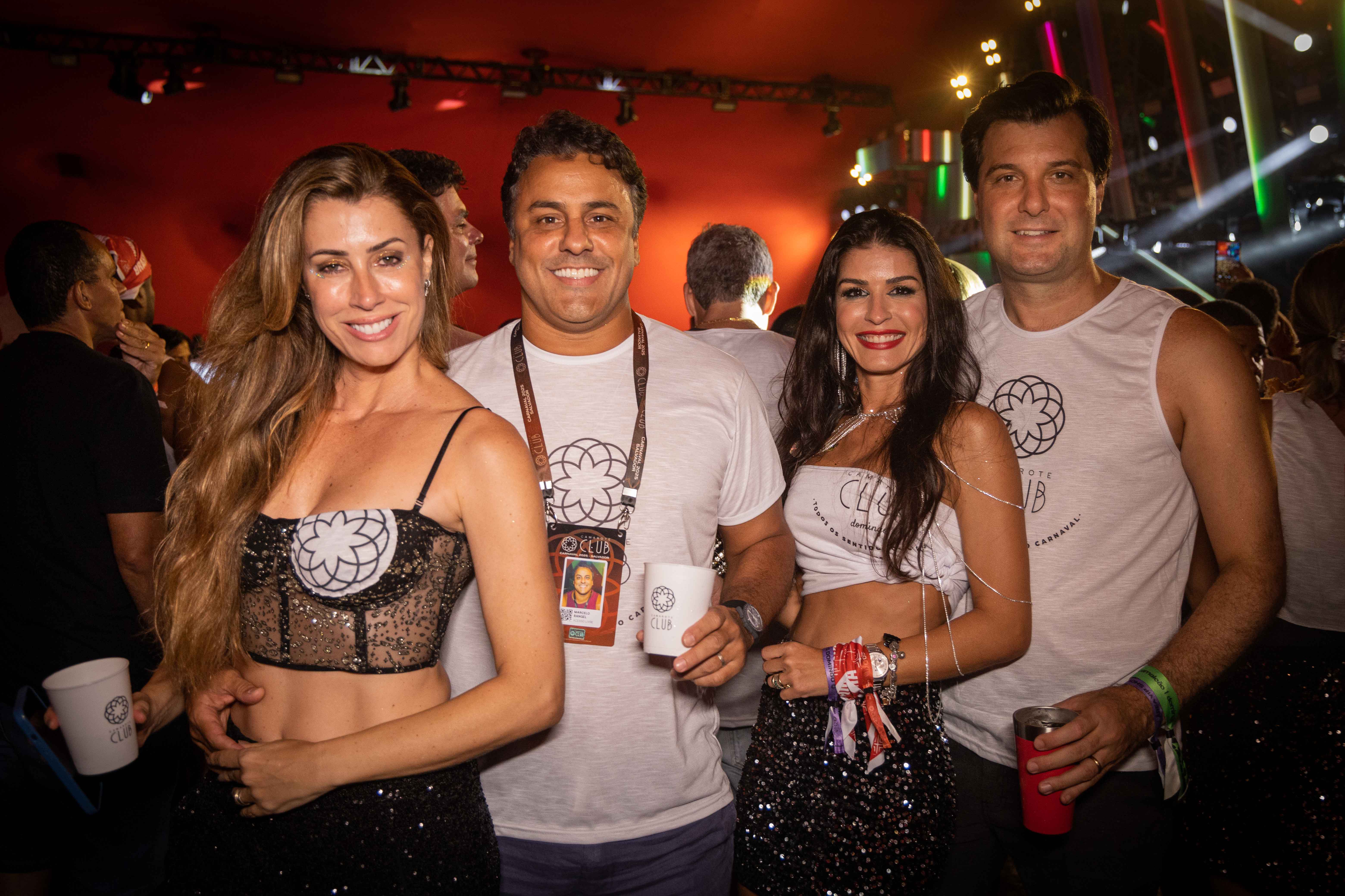 Pietra e Marcelo Rangel com Sabrina e Pedro Marques