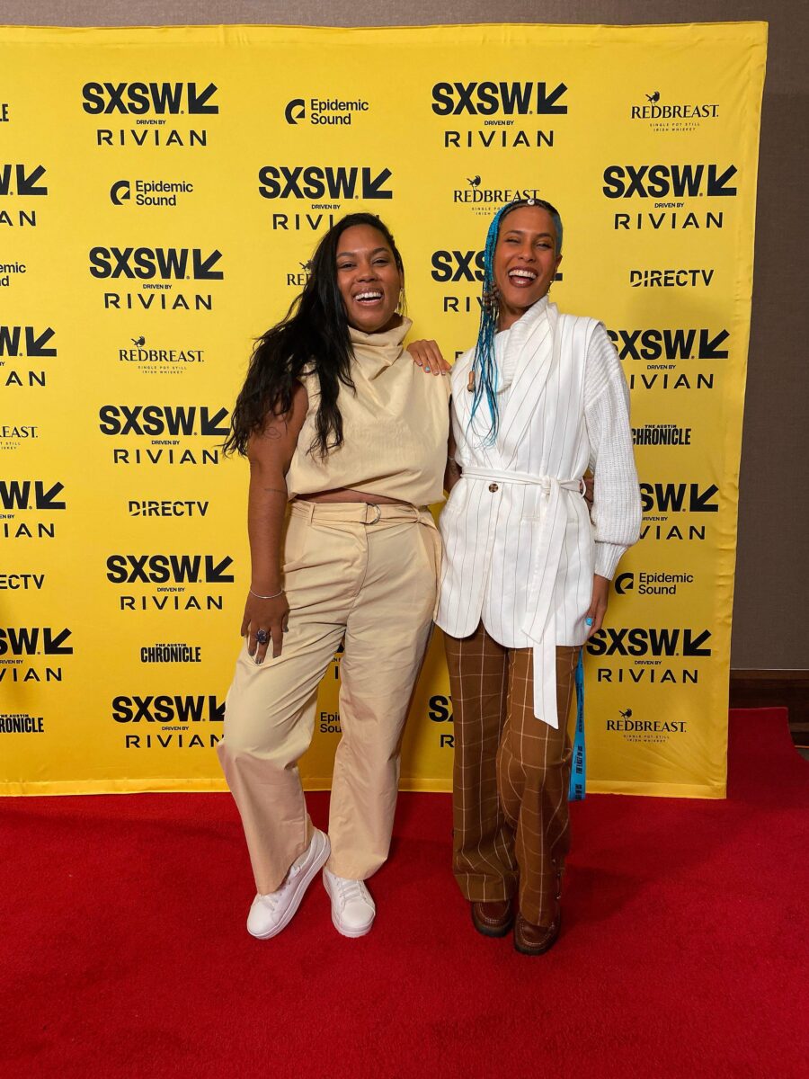 Ana do Carmo e Rubian Melo no SXSW 2025. Foto: Pitaya/Divulgação.