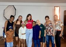 Lore Improta participa de campanha beneficente do Martagão Gesteira