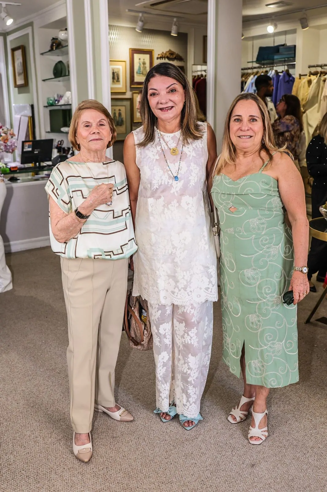 Rose Brentz, Rita Barros e Angelina Schlang