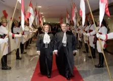 Marluce Caldas e Carlos Pires Brandão tomam posse como ministros do STJ