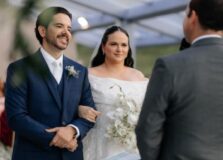 Antonio Lima Neto e Crislena Brasil Lacerda se casaram em Salvador