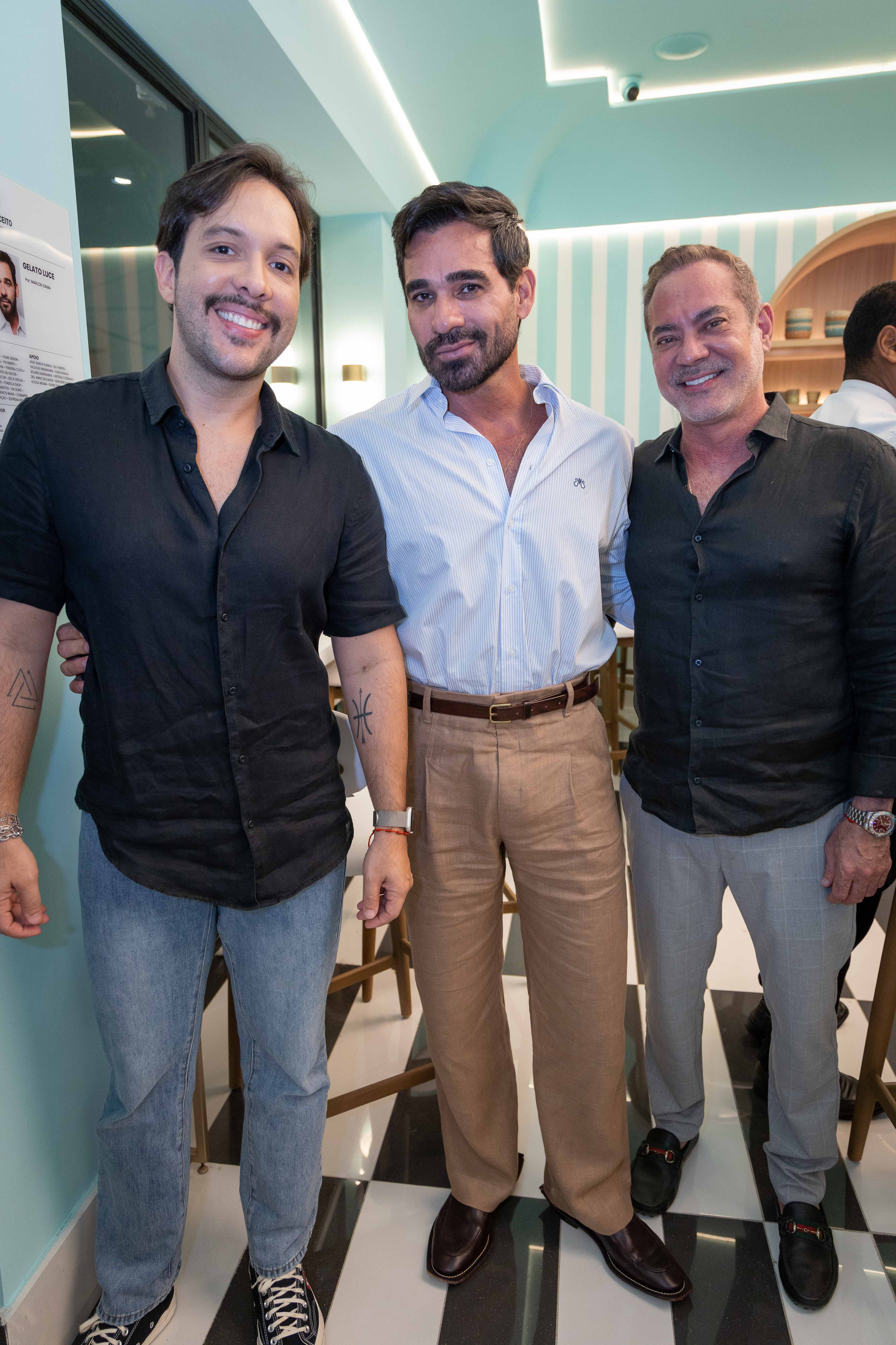 Diego Queiroz, Marlon Gama e Fabricio Falcão