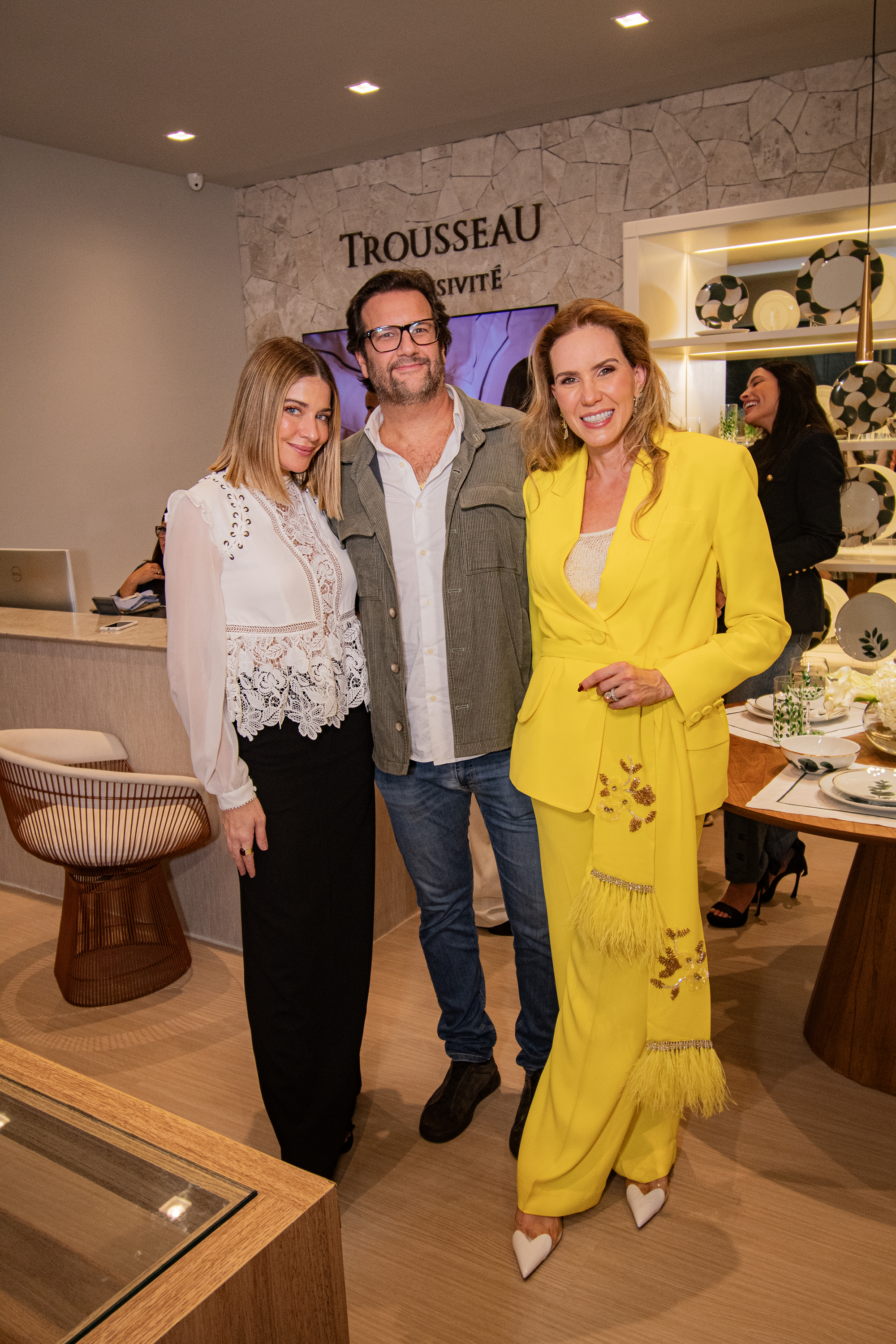 Luma Costa, Rodolfo Trussardi e Renata Andrade