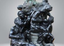 Leilão reúne esculturas e raras Cangas de Esmeralda brasileiras