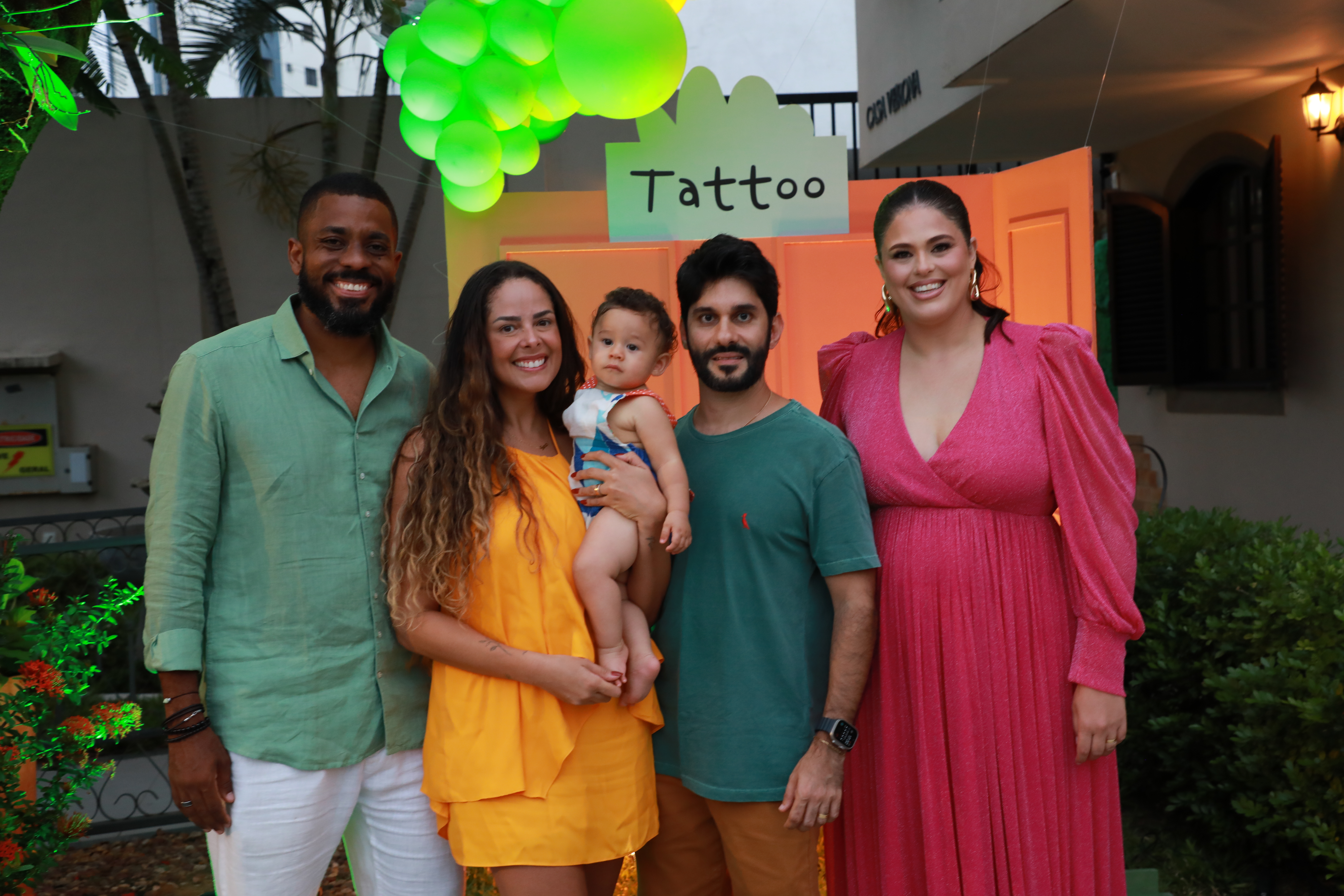 Jorge Nery, Sara Sampaio, André Cardoso e filho, Stephanie Nery