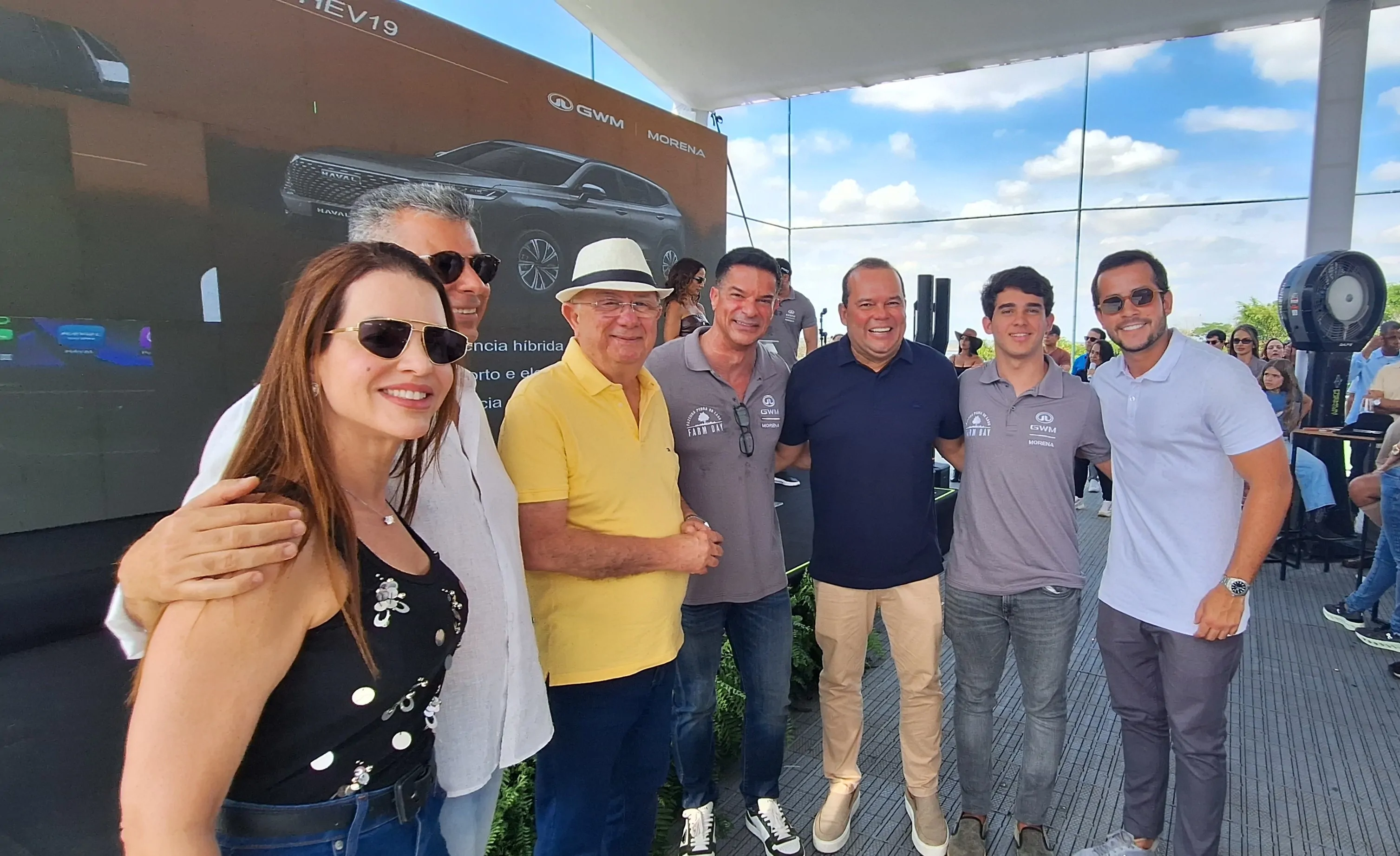 Myllene Cerqueira, André Mascarenhas, José Ronaldo, Modezil Cerqueira, Geraldo Jr, Joaquim Cerqueira e Matheus Ferreira