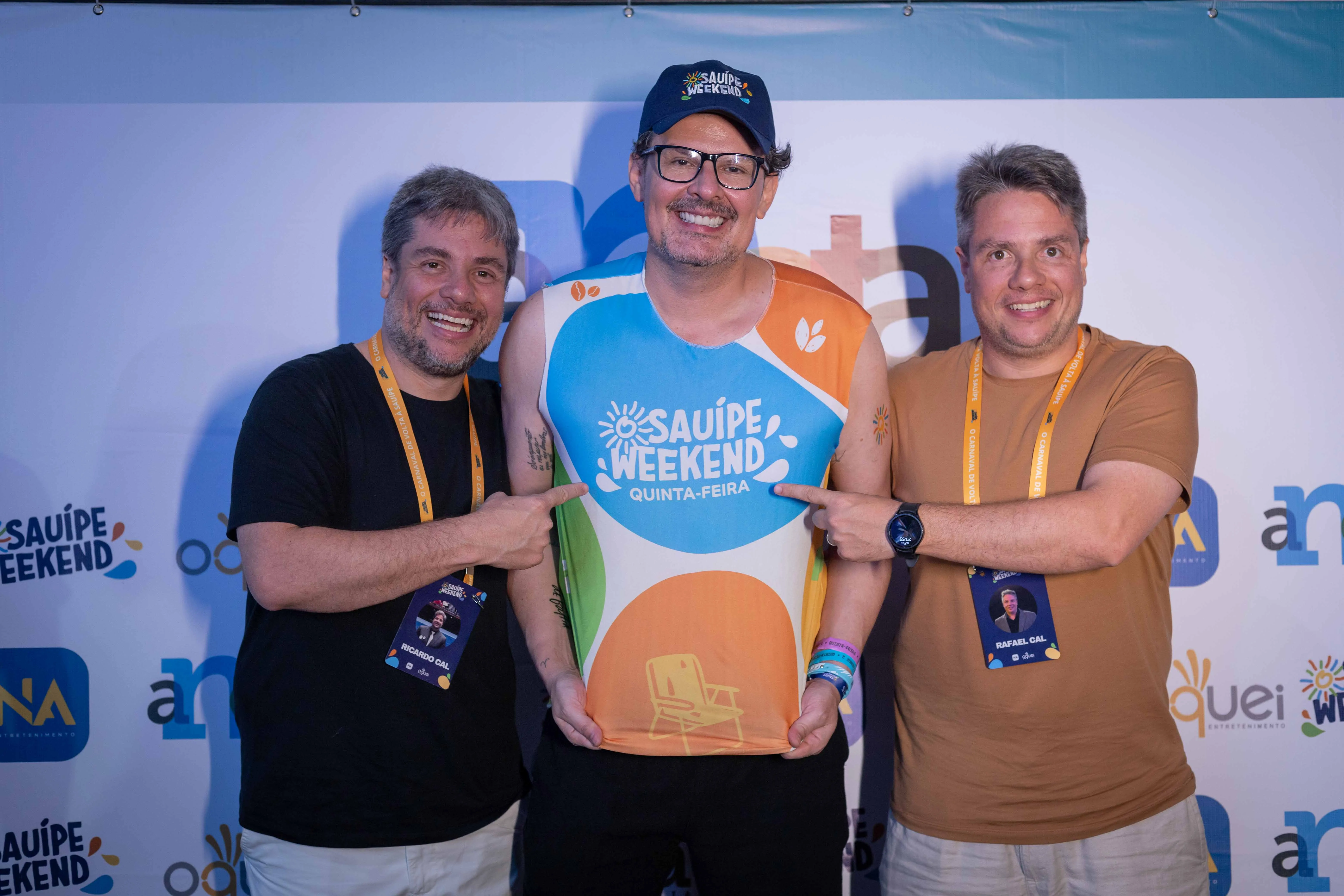 Rick, Rafa Cal e Édson Cândido 