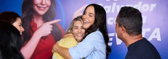 Ivete Sangalo tem café da manhã exclusivo com ganhadores de campanha da São Braz, em Salvador