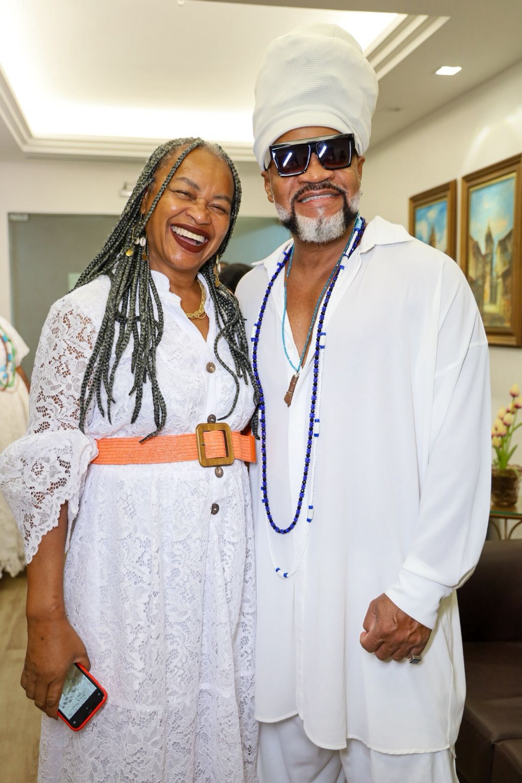 Olívia Santana e Carlinhos Brown