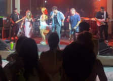 Luciano Huck e filha dançam com Virginia Fonseca durante festa em Trancoso