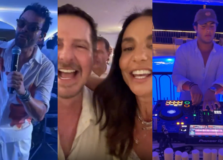 Dito Espinheira comemora aniversário com Ivete Sangalo no Principote. Veja vídeos!