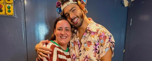 Após desfilar como Dona Hermínia, Pedro Sampaio recebe mensagem emocionada de Ju Amaral