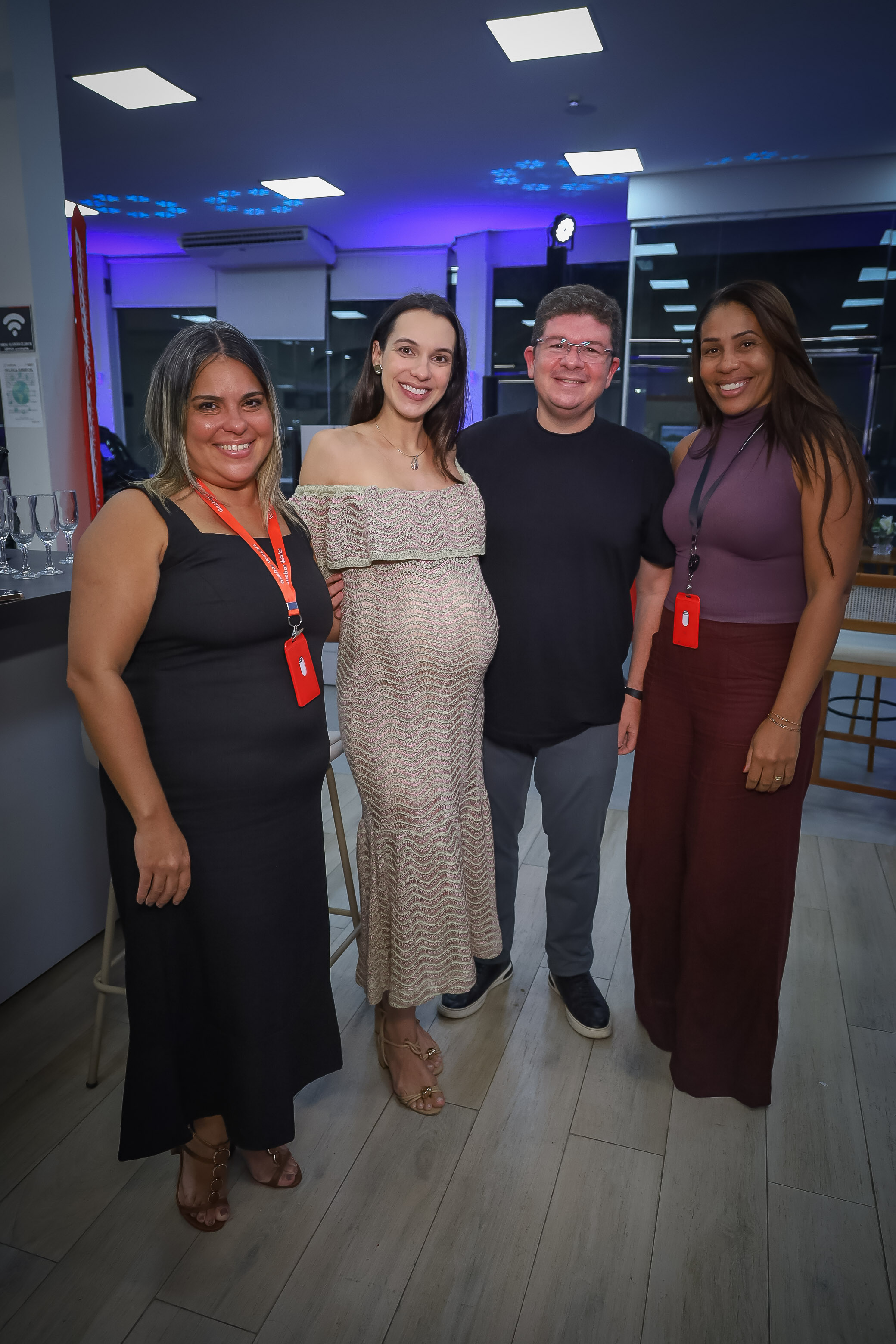 Sheila Andrade, Fernanda Cunha Guedes, Leonardo Sahade e Valdineia Santos