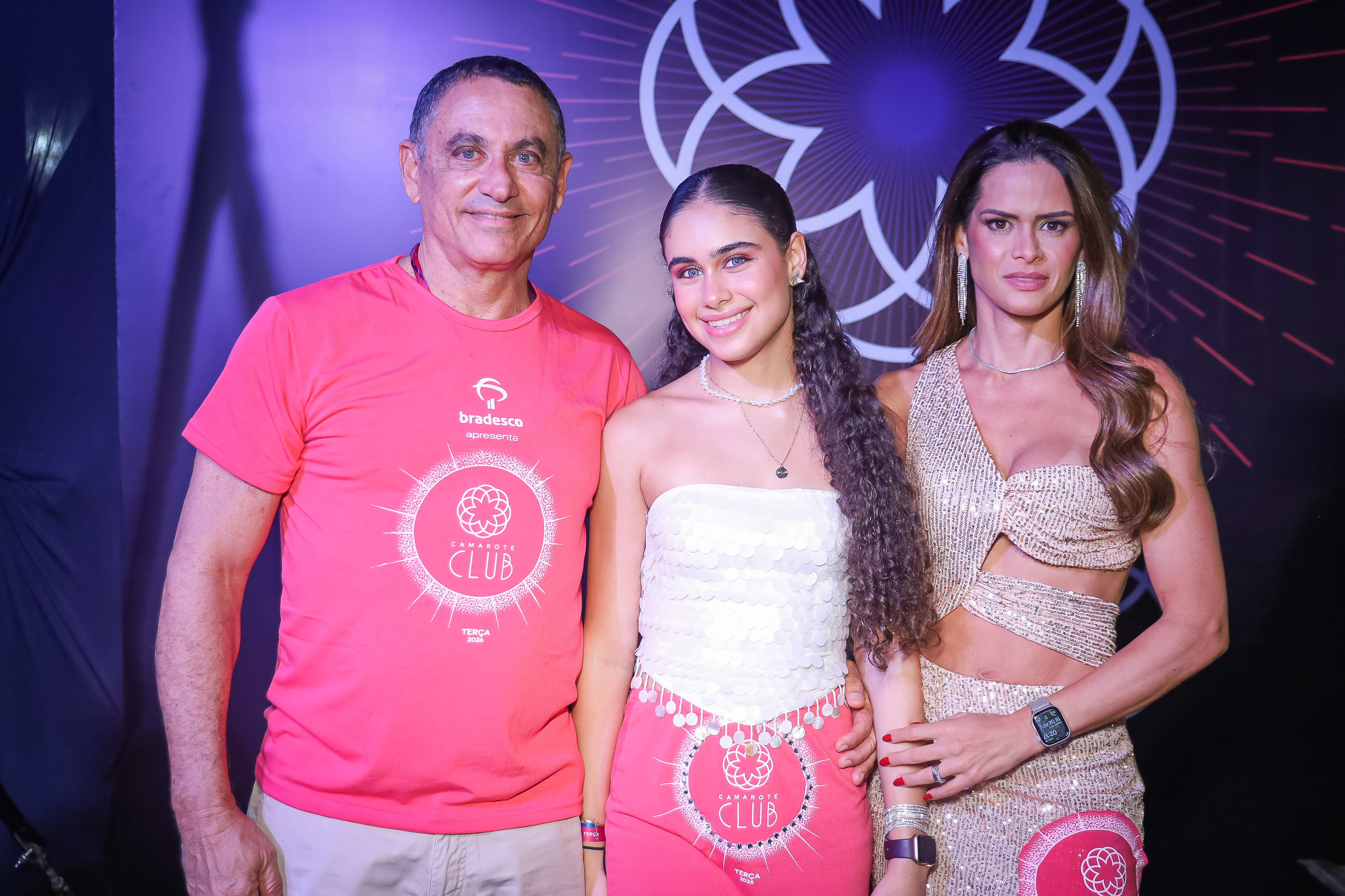 Marcelo e Marcela Brasileiro com Fatinha Millet,