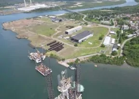 Estaleiro em Maragogipe será utilizado como canteiro de obras da Ponte Salvador-Itaparica