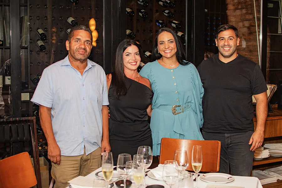 Igor Fábio , Lorena Gama , Carine Mattos e Abelardo Biritos