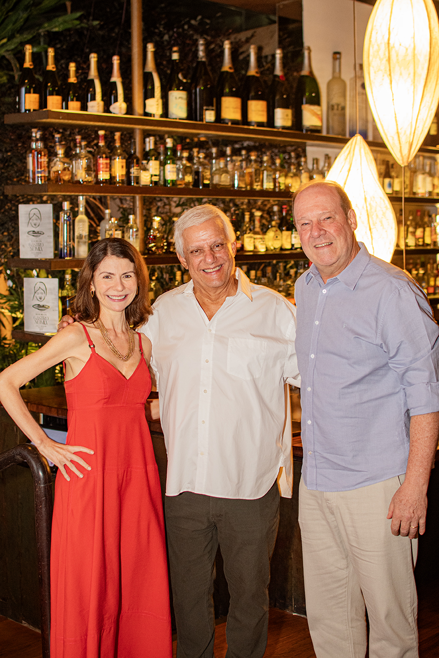 Jaqueline Lima, Edinho Engel e Joao Claudio Centenaro