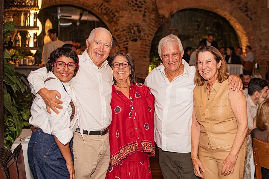 Preta , Jackson Noya , Wanda , Edinho e Maria Angélica Baleeiro