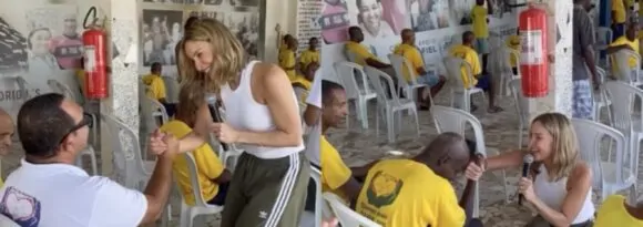 Claudia Leitte emociona em visita a instituição social em Salvador