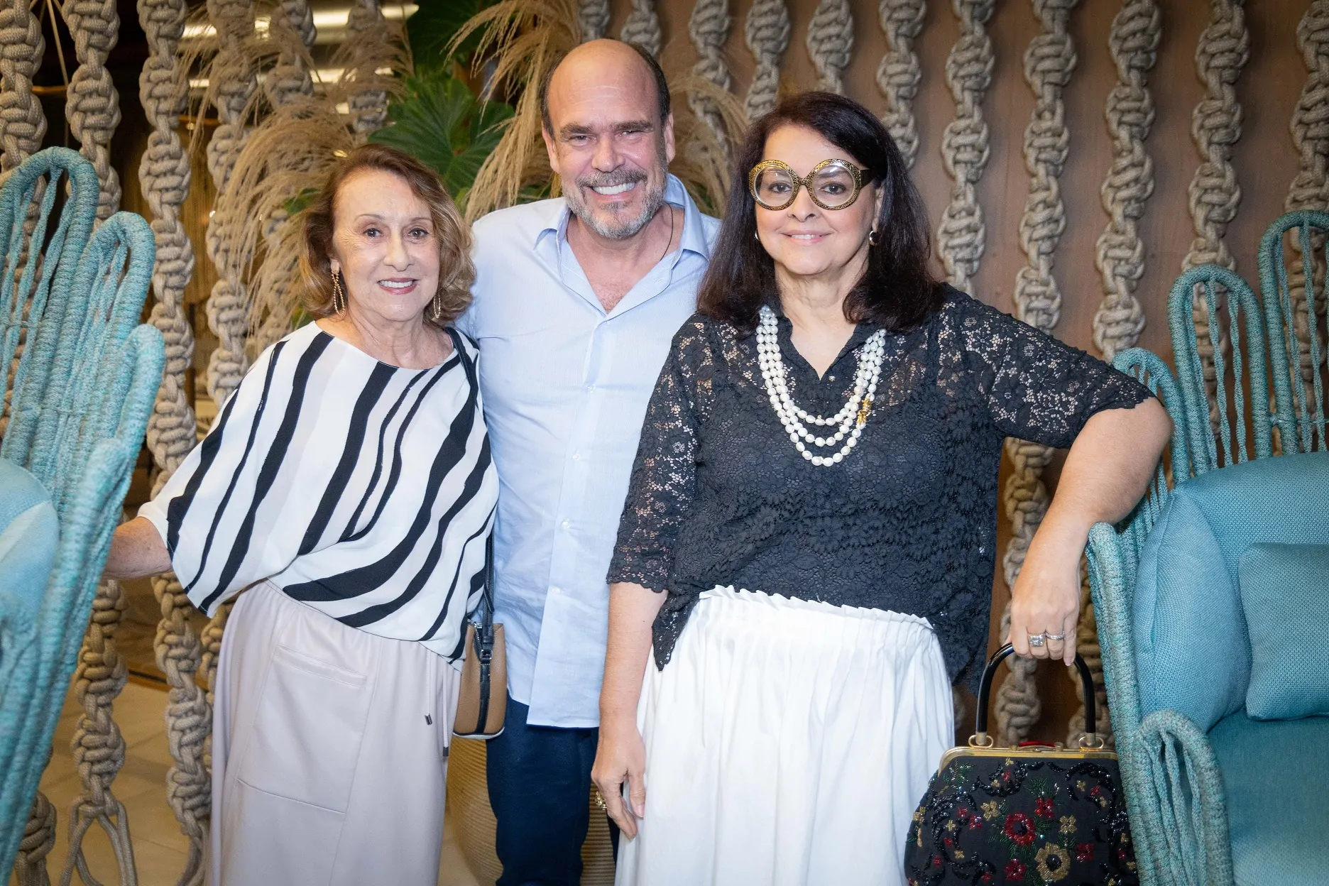 Tuvinha Papaleo, Lon Menezes e Ana Paula Magalhães.