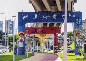 Salvador transforma avenida em galeria de arte a céu aberto com projeto “Pilares da Cidade”