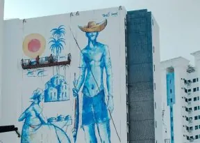 Salvador ganha novo mega mural artístico em edifício na Barra