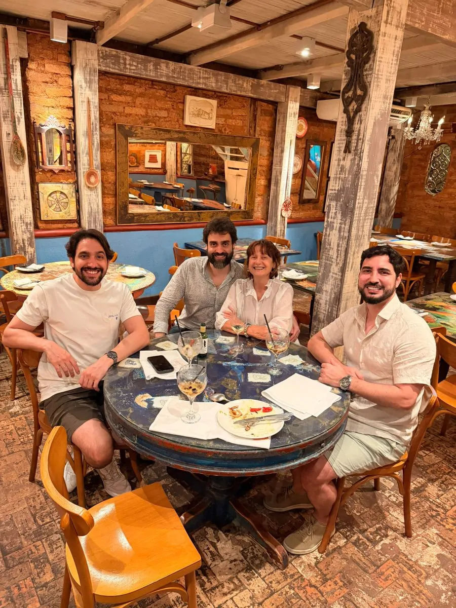 O grupo na Casa de Tereza