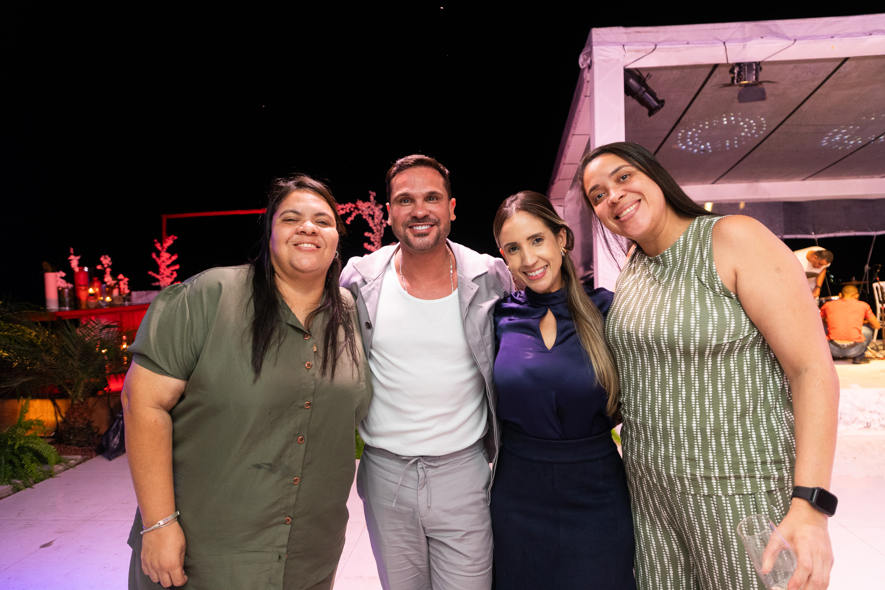 Rafaela Cerqueira, Fernando Cerqueira, Pamela Neves e Renata Cerqueira