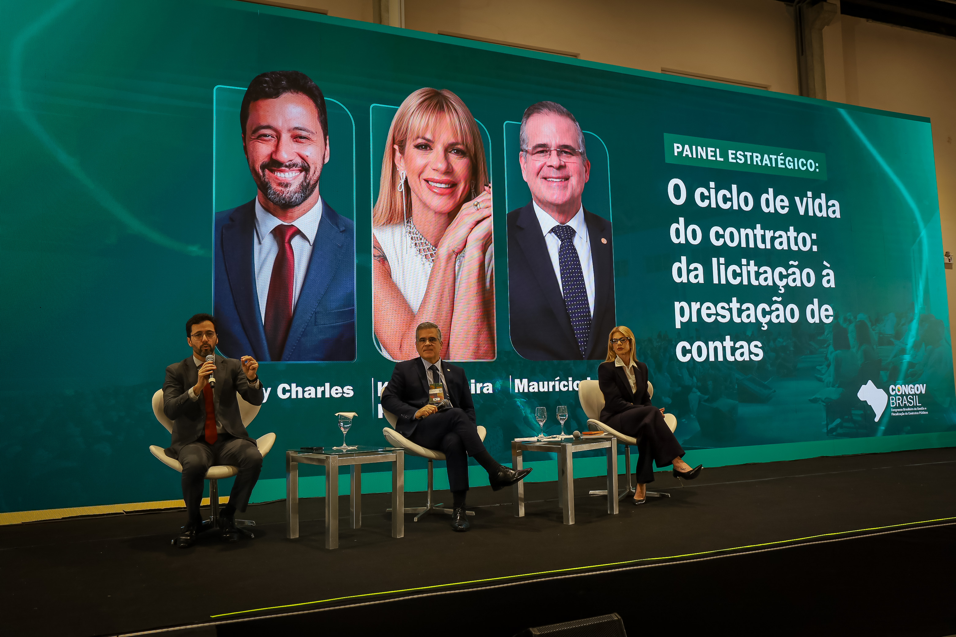 Rony Charles, Mauricio Leahy e Karina Vieira Pires