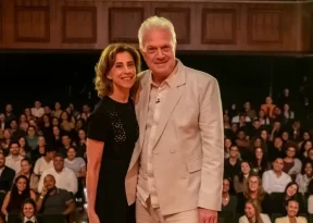 Fernanda Torres relembra namoro com Pedro Bial na reestreia do Conversa com Bial