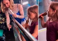 Filha de Claudia Leitte encanta público ao cantar com a mãe durante show na Bahia