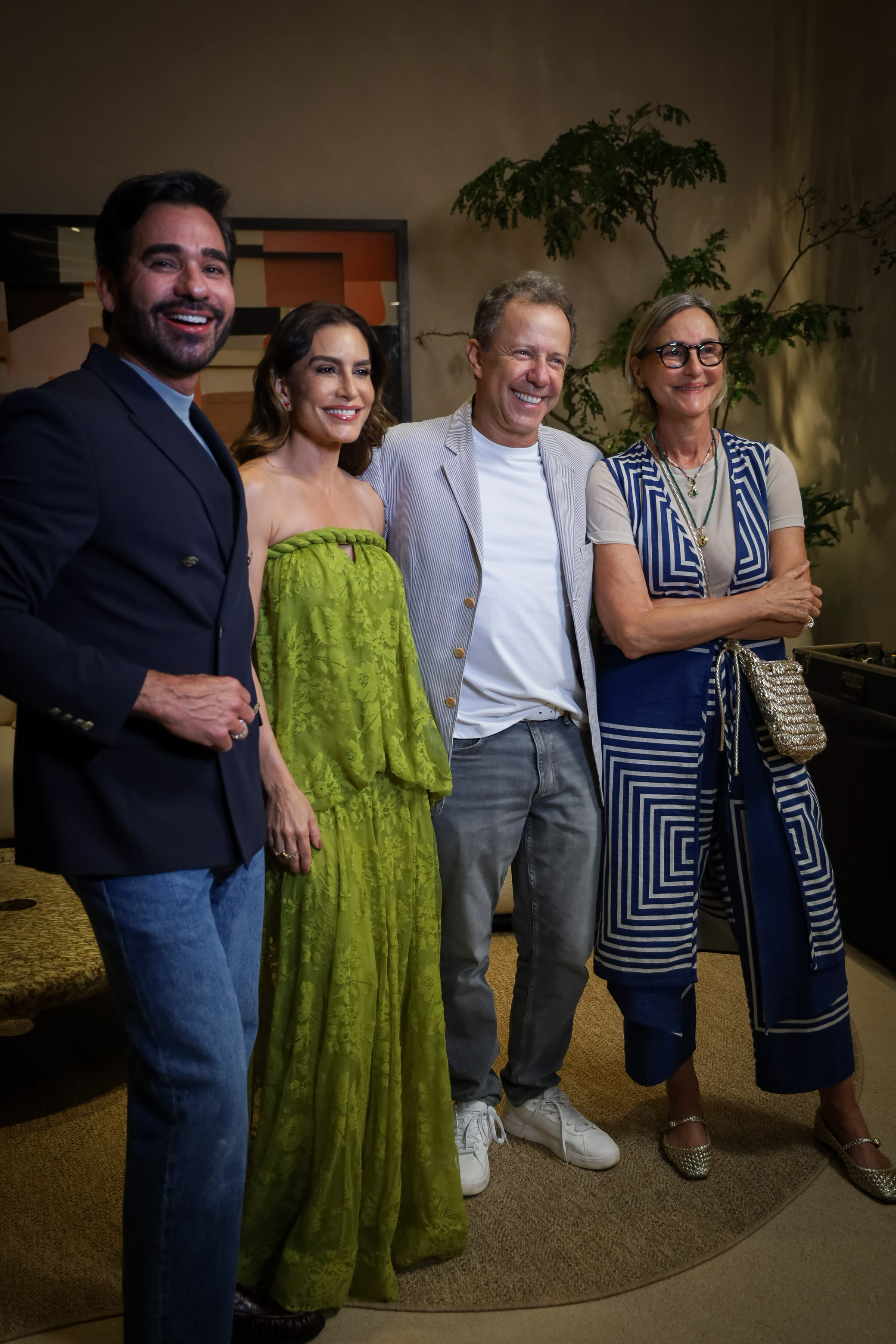 Marlon Gama, Ticiana Villas Boas, Vik Muniz e Clarissa Schneider