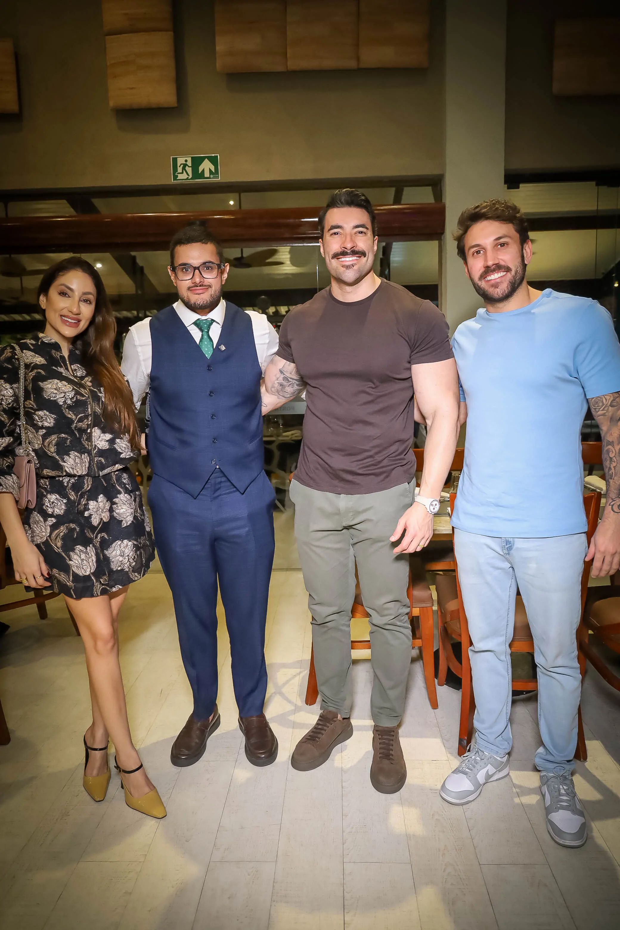 Juliana Campos, Matheus Farani, João Vítor Medrado e Chico Marrara
