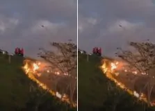 Chá revelação termina em incêndio e destrói área de vegetação em Vitória da Conquista