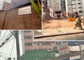 Imóvel que abrigou por anos o escritório de Milton Martinelli é demolido na Barra