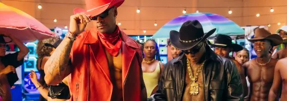 Léo Santana e Oh Polêmico unem estética cowboy ao paredão em novo videoclipe