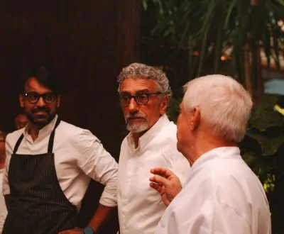 Fotos – Amado reuniu Emmanuel Bassoleil e Oscar Bosch em jantar que celebrou a gastronomia mediterrânea e brasileira