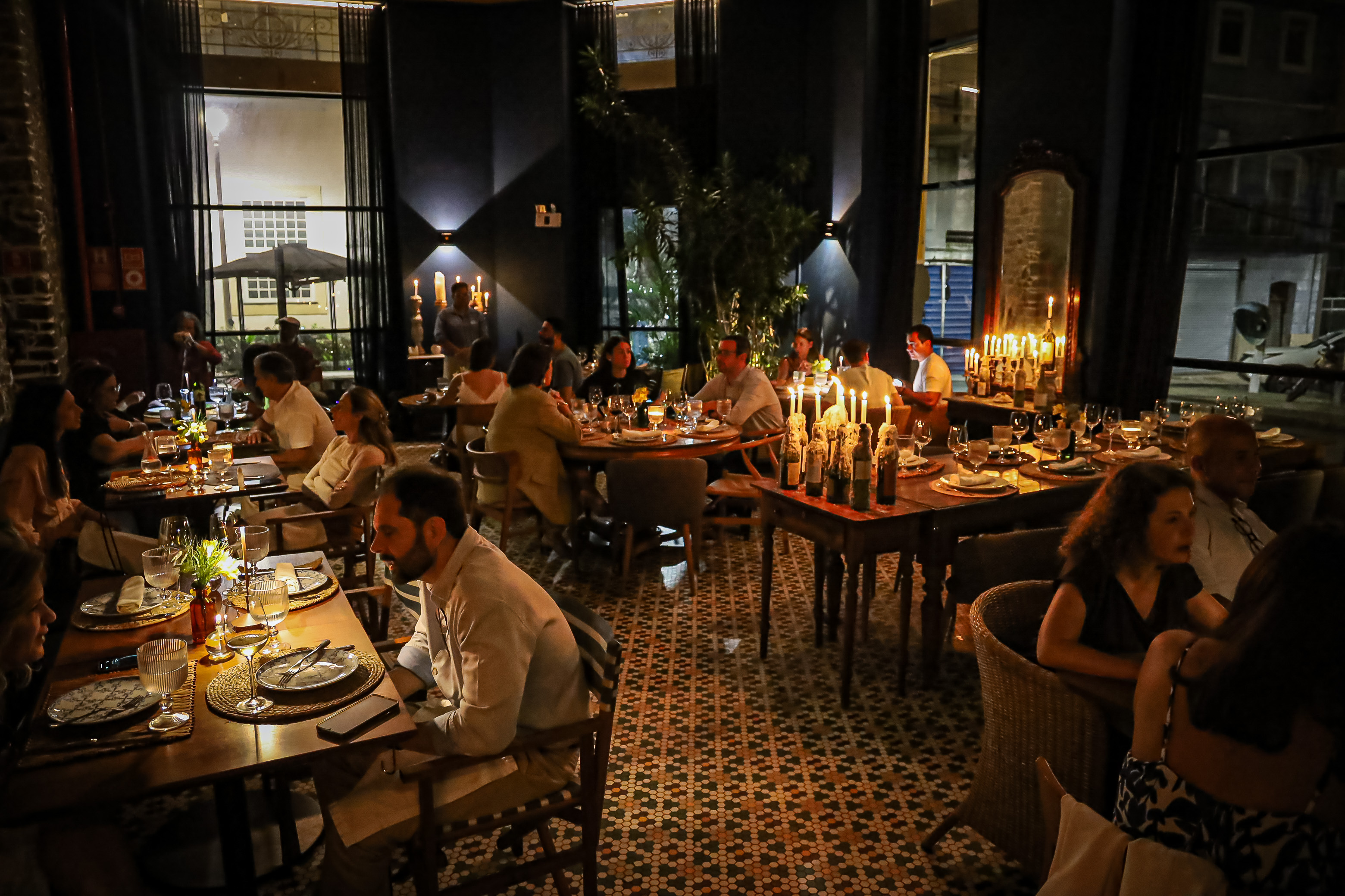 O jantar no Preta Palacete